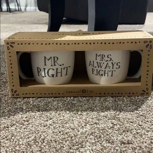 Mr. Right & Mrs. Always right mugs